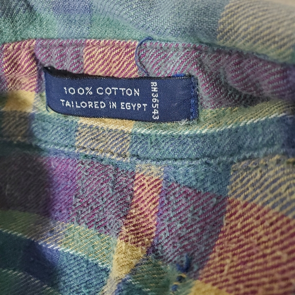 UPCYCLED Plaid Button-Up Shirt - Picture 4 of 6